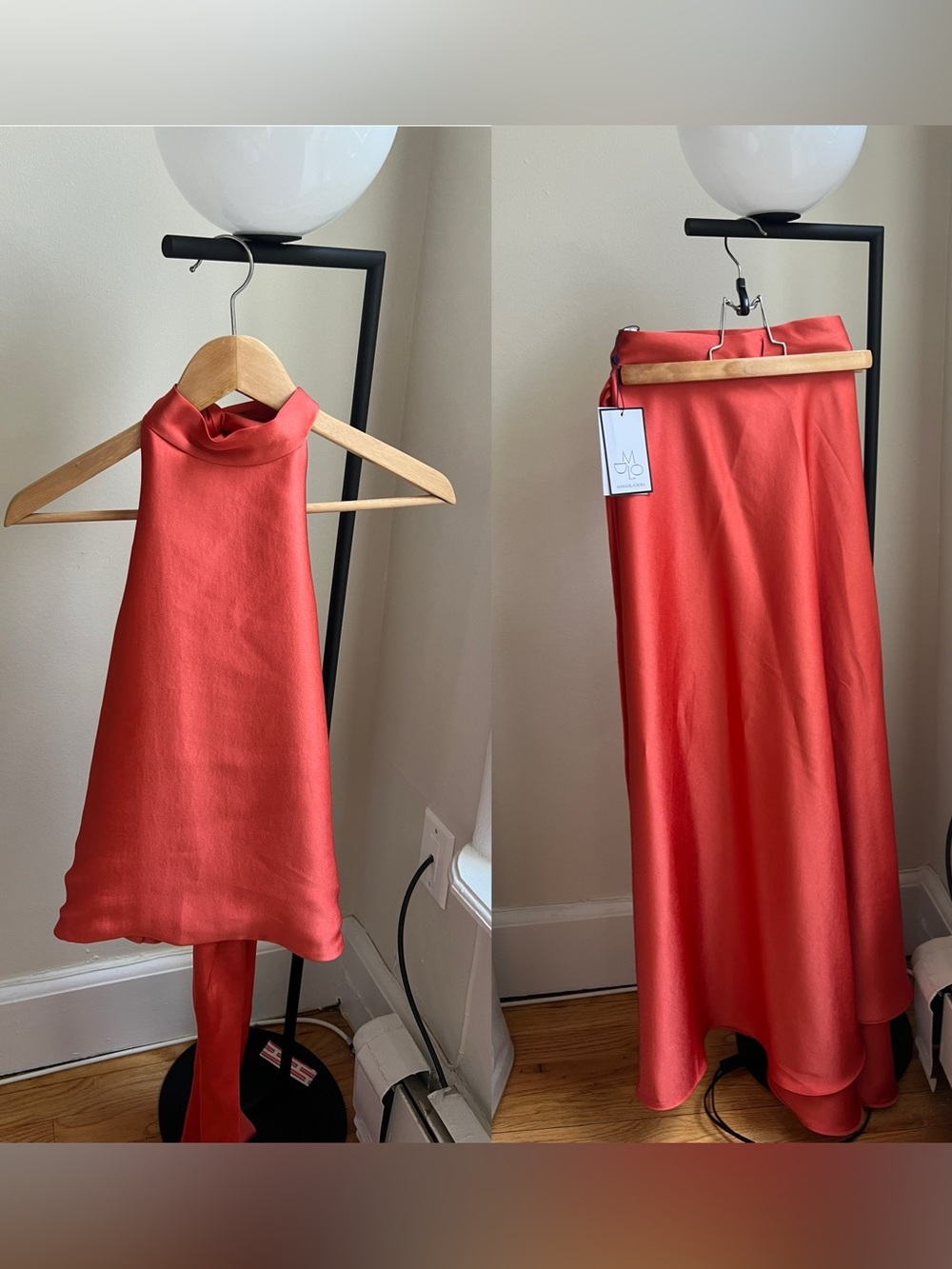 Maria De La Orden - Gigi Look - Terracotta - 2-Piece Wrap Halter and Skirt